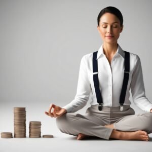 Investidor meditando